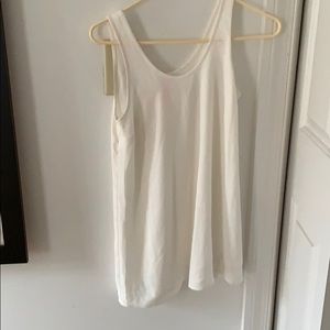 SPANX white chiffon tank long (not shape wear)